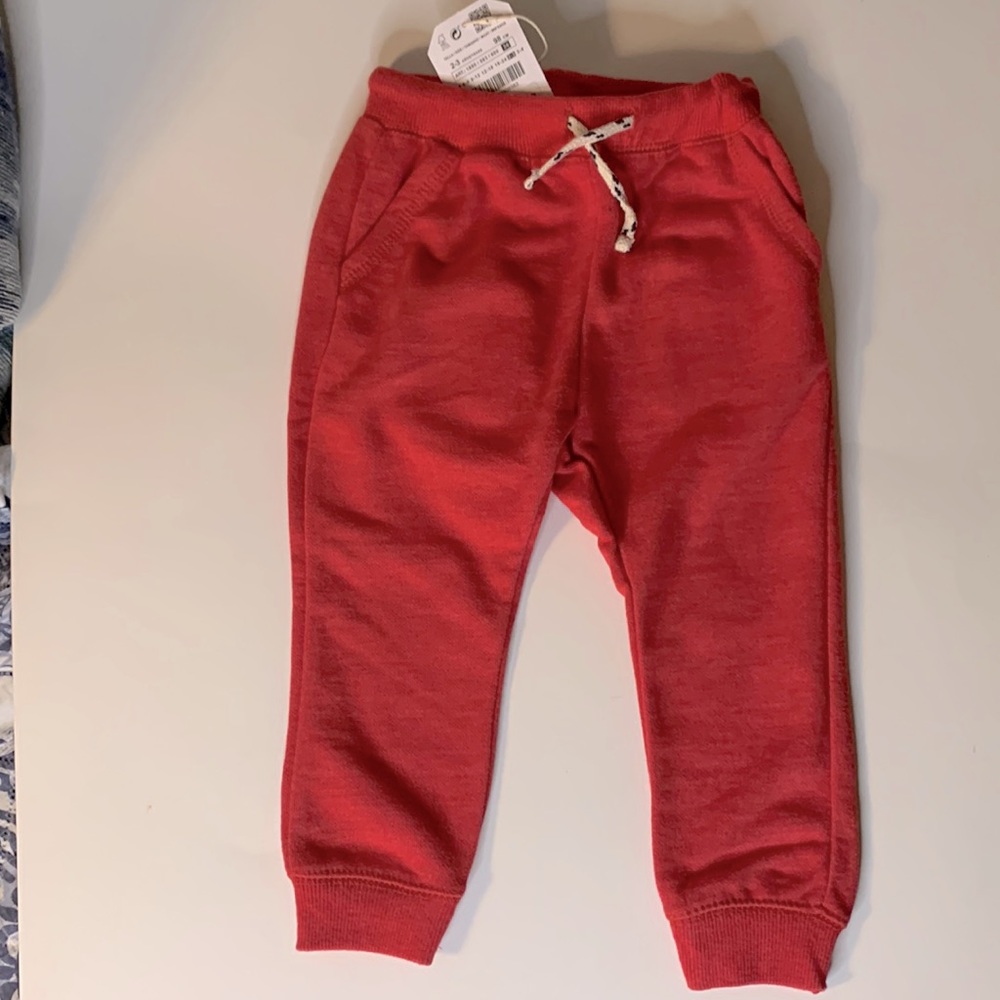 Zara BabyBoy Collection Red Jogger Pants